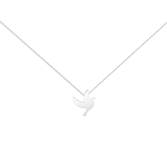 Peace neck silver 40-45 cm